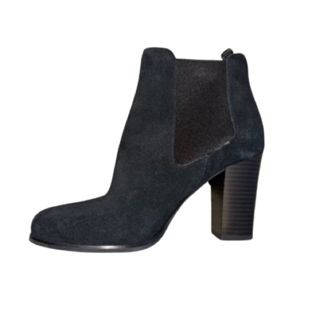 Michael Kors Suede Block Heel Ankle Booties - Picture 2 of 7